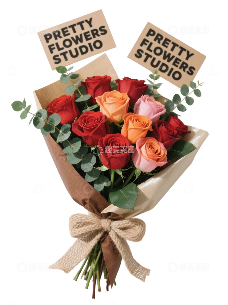 玫瑰花花束写实主题aa