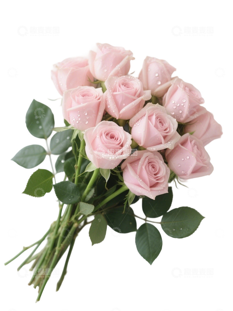 高清大图下载【趣麦麦图】玫瑰花花束写实主题a