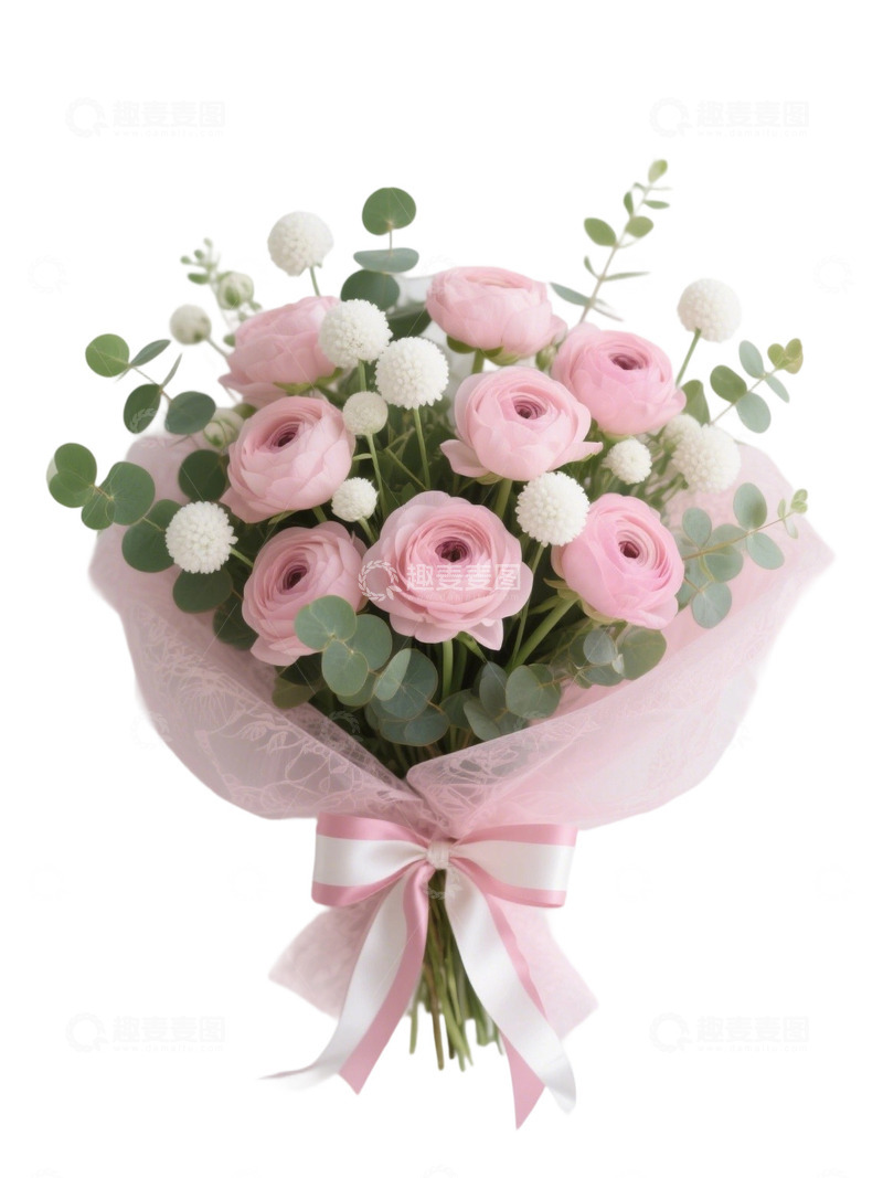 高清大图下载【趣麦麦图】玫瑰花花束写实主题i