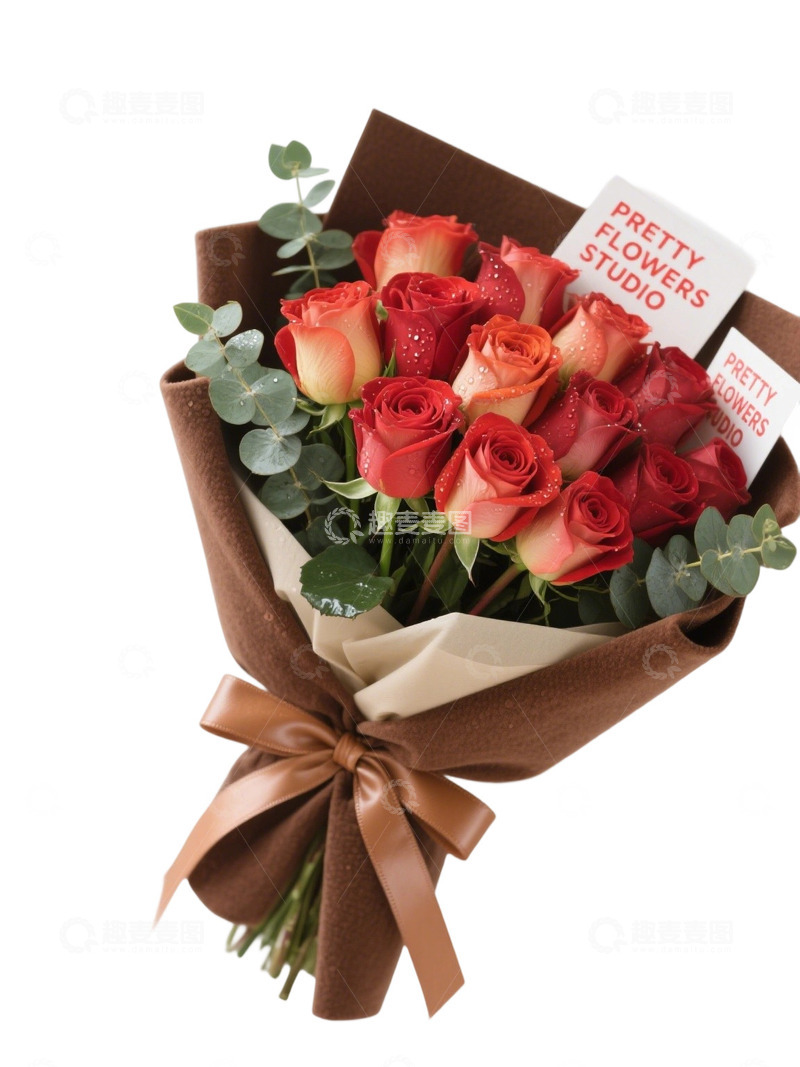 玫瑰花花束写实主题aa1