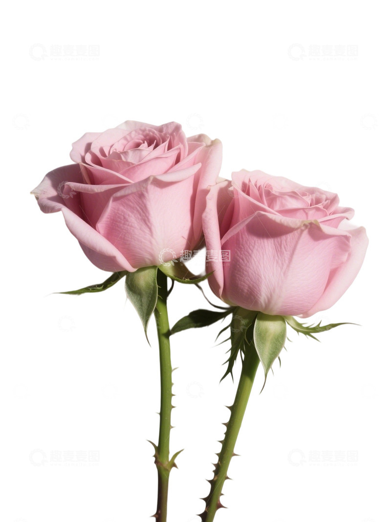 高清大图下载【趣麦麦图】粉红色玫瑰花写实主题37