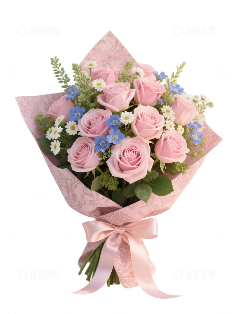 高清大图下载【趣麦麦图】玫瑰花花束写实主题ss1