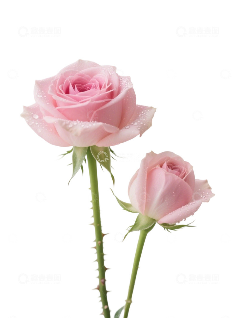 高清大图下载【趣麦麦图】粉红色玫瑰花写实主题36