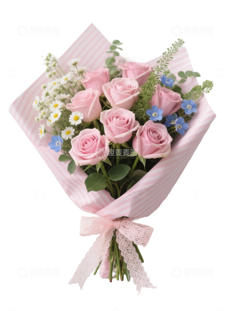 高清大图下载【趣麦麦图】玫瑰花花束写实主题ss12