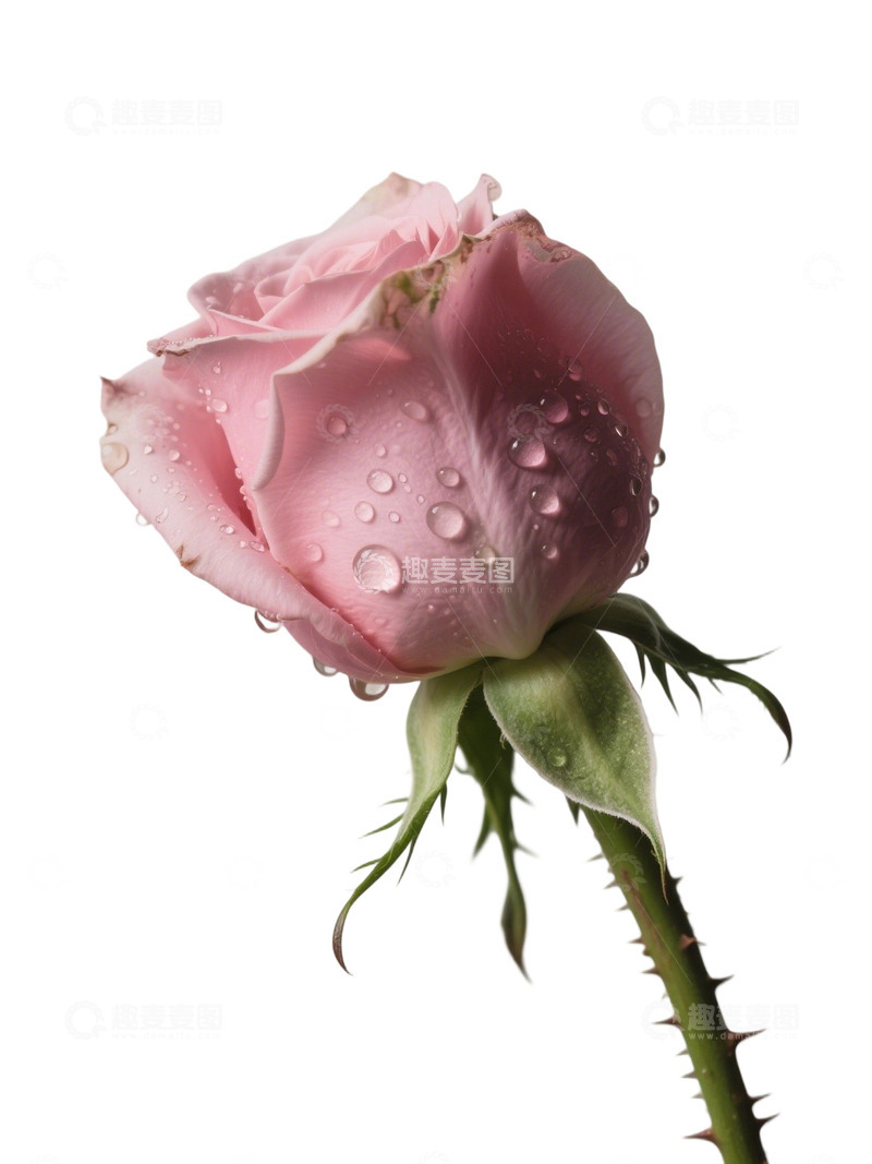 高清大图下载【趣麦麦图】粉红色玫瑰花写实主题52