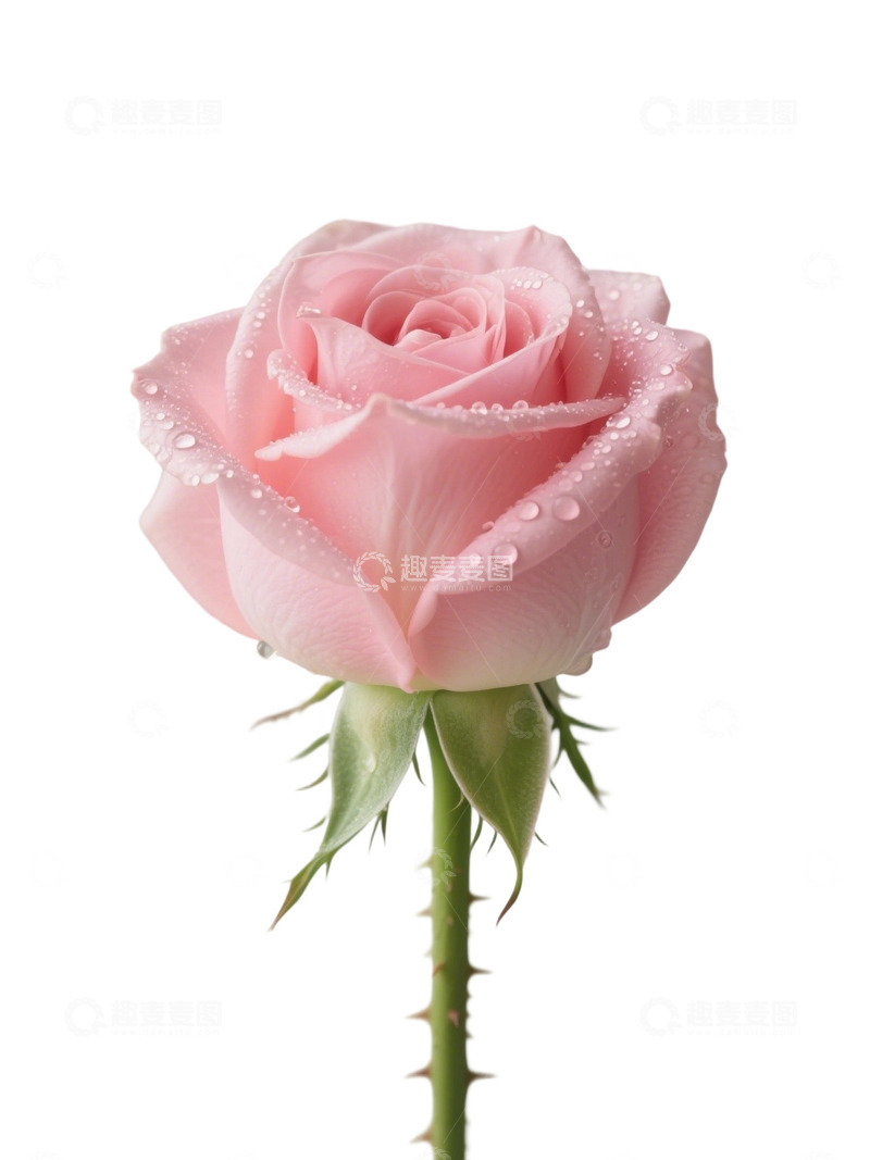 高清大图下载【趣麦麦图】粉红色玫瑰花写实主题53