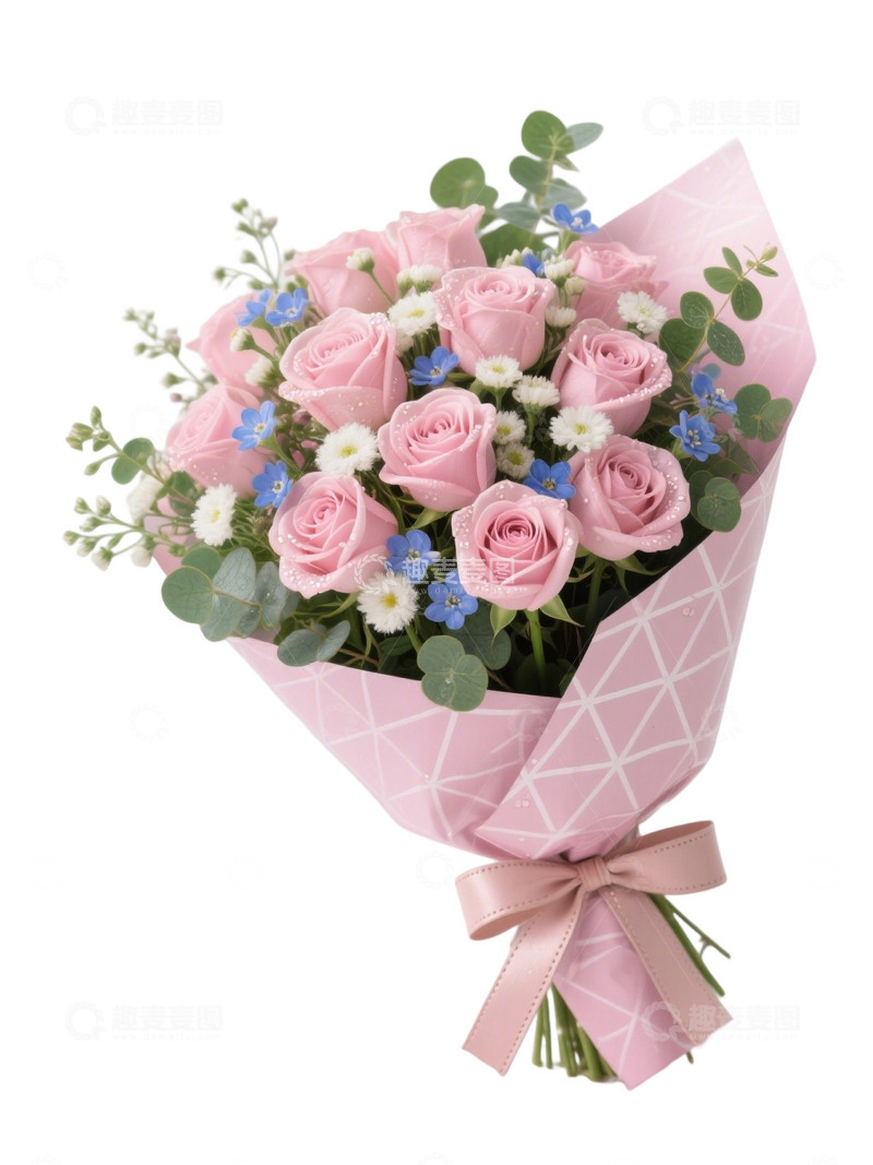 高清大图下载【趣麦麦图】玫瑰花花束写实主题ss1234