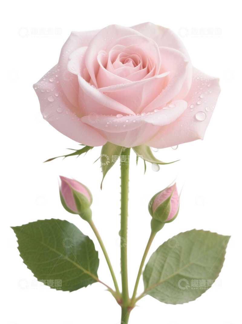 高清大图下载【趣麦麦图】粉红色玫瑰花写实主题15