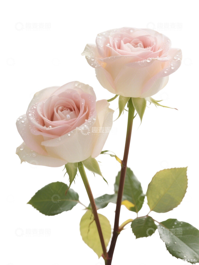 高清大图下载【趣麦麦图】粉红色的玫瑰花写实主题40