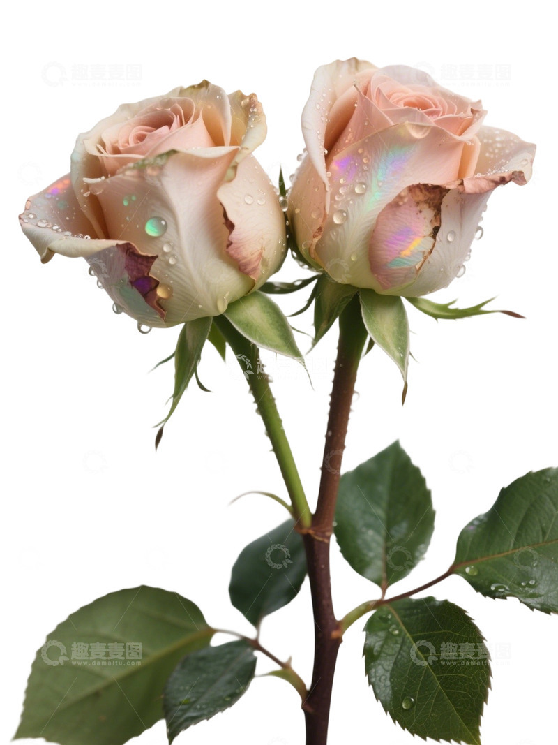 高清大图下载【趣麦麦图】粉红色的玫瑰花写实主题38