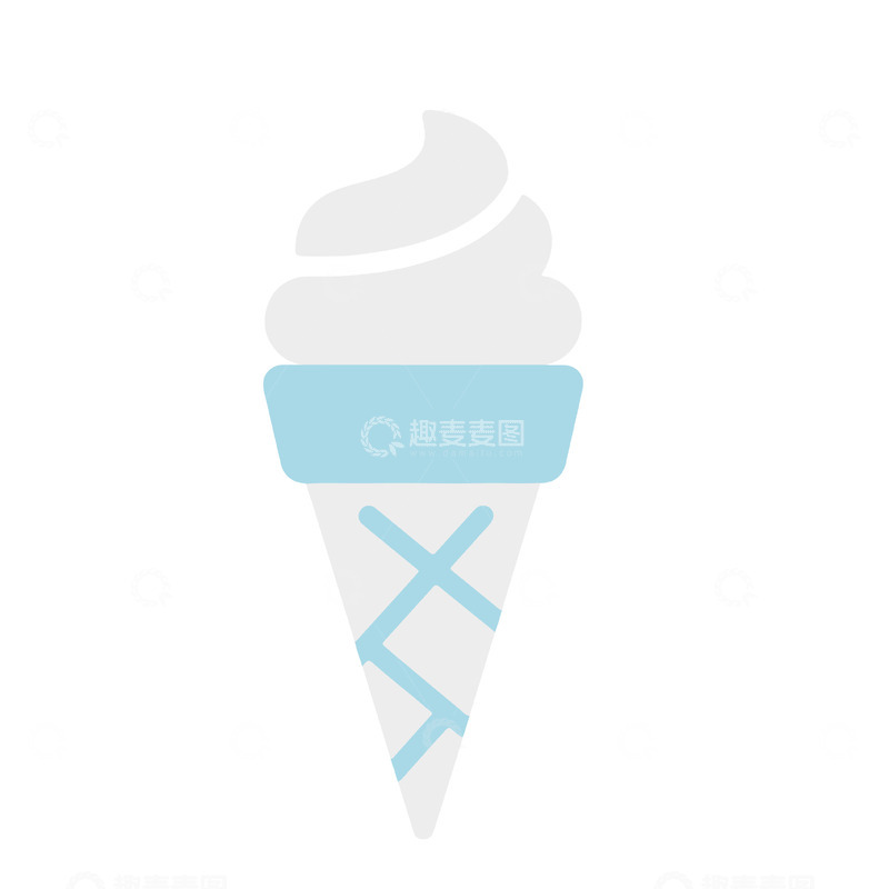 源文件下载【趣麦麦图】甜筒插画的简约清新