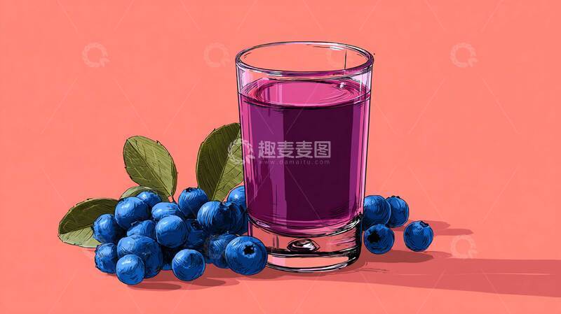 高清大图下载【趣麦麦图】蓝莓汁  浓稠  粘稠  