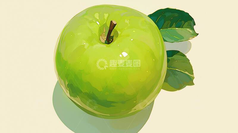高清大图下载【趣麦麦图】青苹果  嫩香  硬脆  
