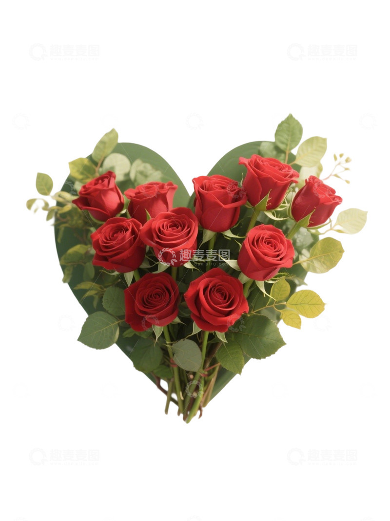 高清大图下载【趣麦麦图】爱心玫瑰花写实主题35