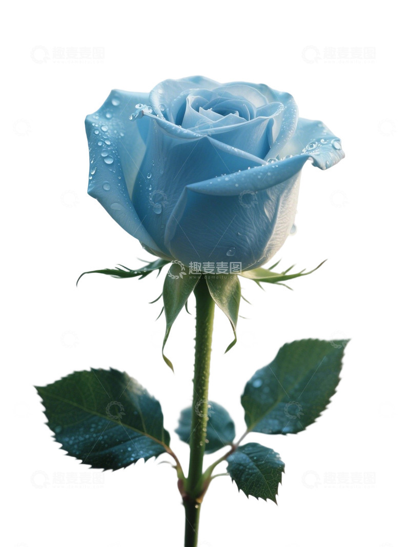 高清大图下载【趣麦麦图】蓝色的玫瑰花写实主题18