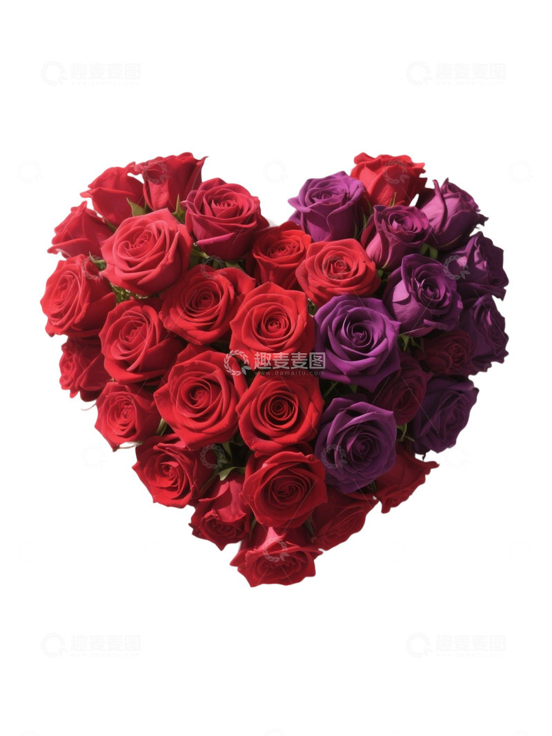 高清大图下载【趣麦麦图】爱心玫瑰花写实主题44