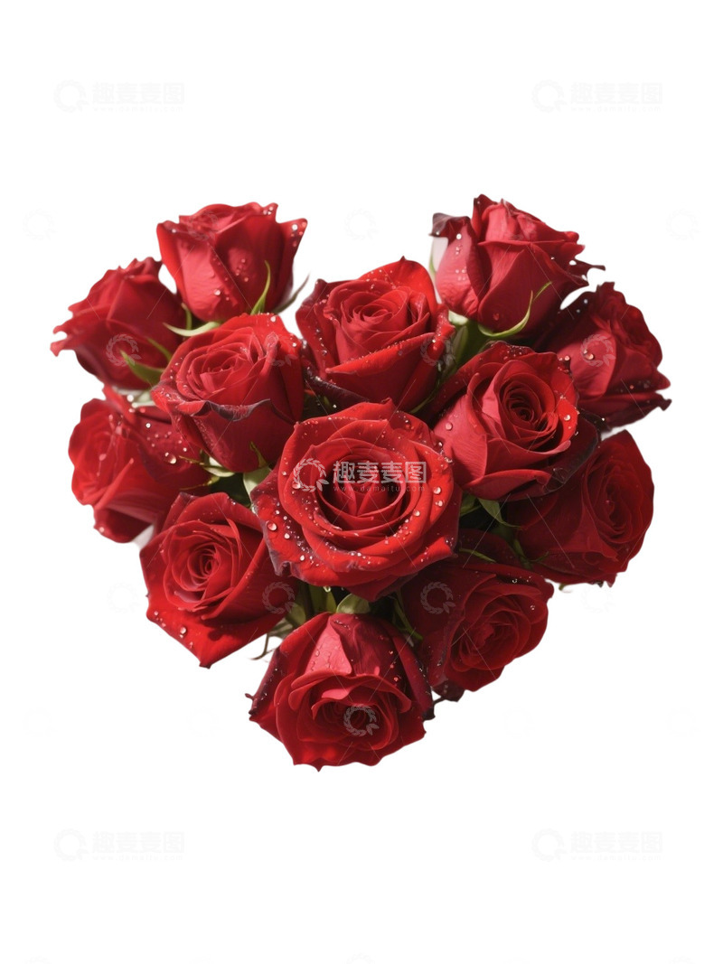 高清大图下载【趣麦麦图】爱心玫瑰花写实主题58