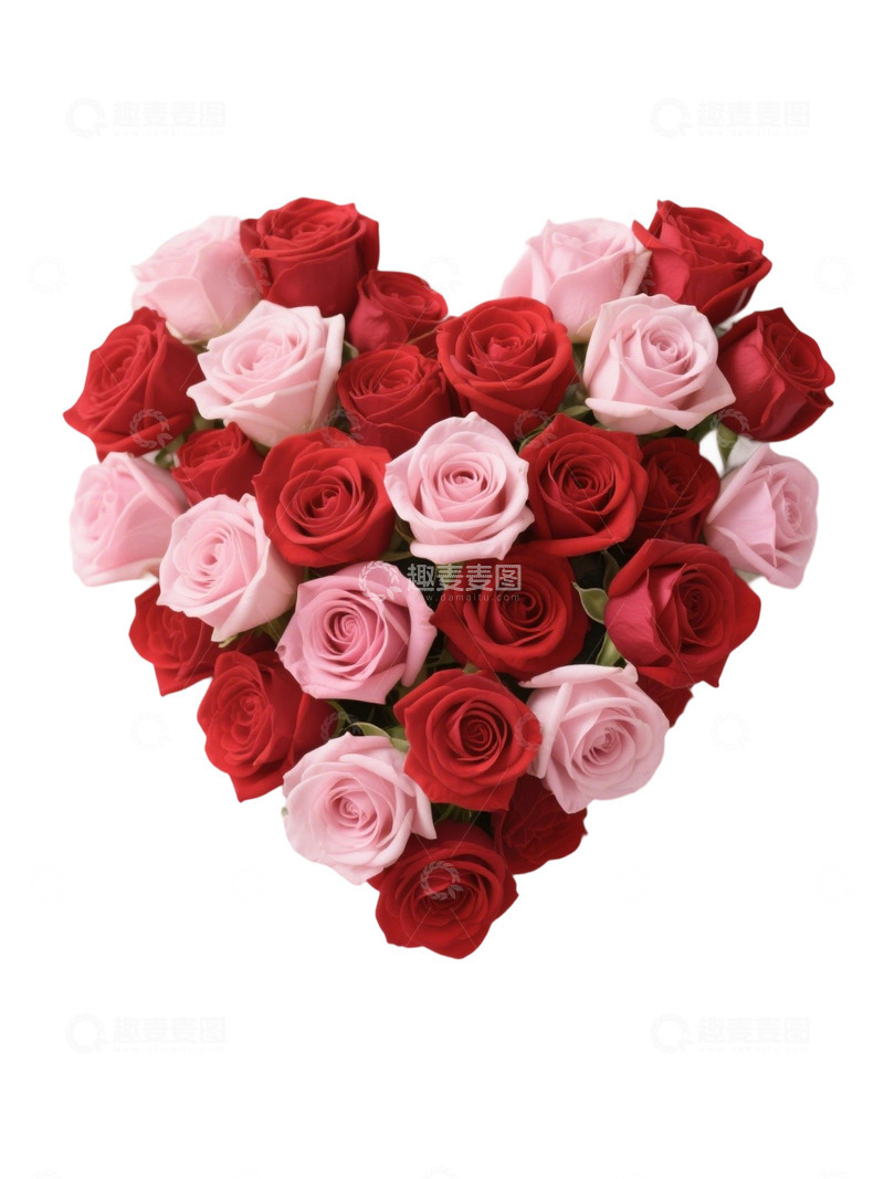 高清大图下载【趣麦麦图】爱心玫瑰花写实主题103
