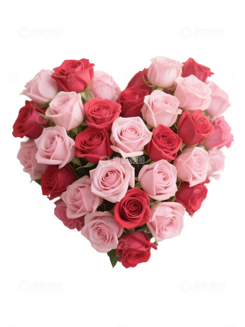 高清大图下载【趣麦麦图】爱心玫瑰花写实主题130