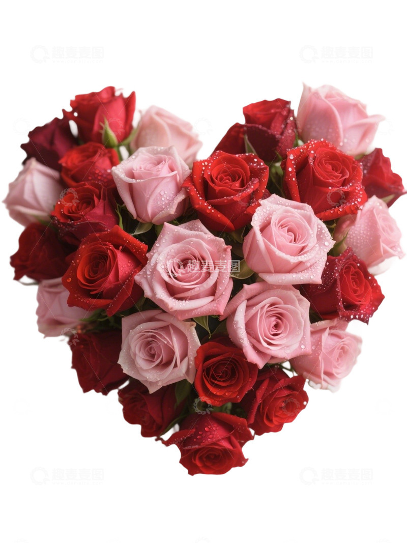 高清大图下载【趣麦麦图】爱心玫瑰花写实主题118