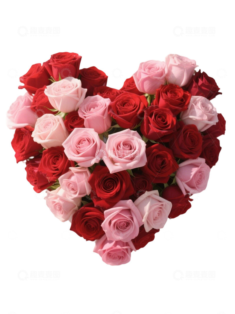 高清大图下载【趣麦麦图】爱心玫瑰花写实主题116