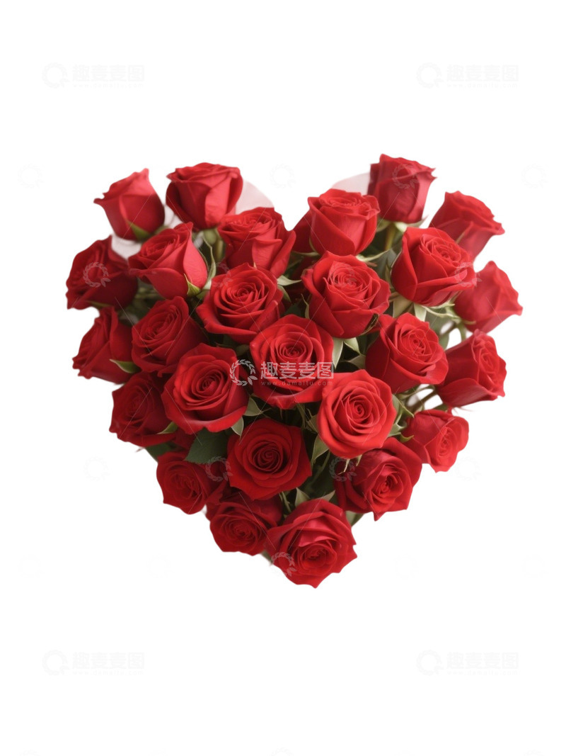 高清大图下载【趣麦麦图】爱心玫瑰花写实主题56