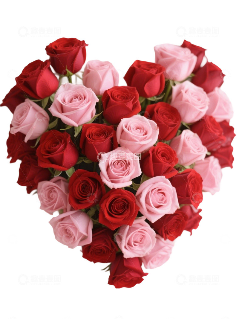 高清大图下载【趣麦麦图】爱心玫瑰花写实主题112