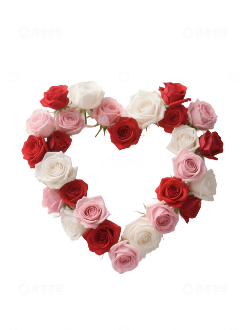 高清大图下载【趣麦麦图】爱心玫瑰花写实主题147