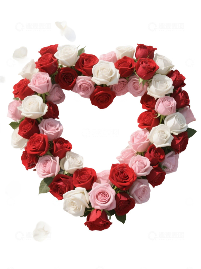 高清大图下载【趣麦麦图】爱心玫瑰花写实主题166