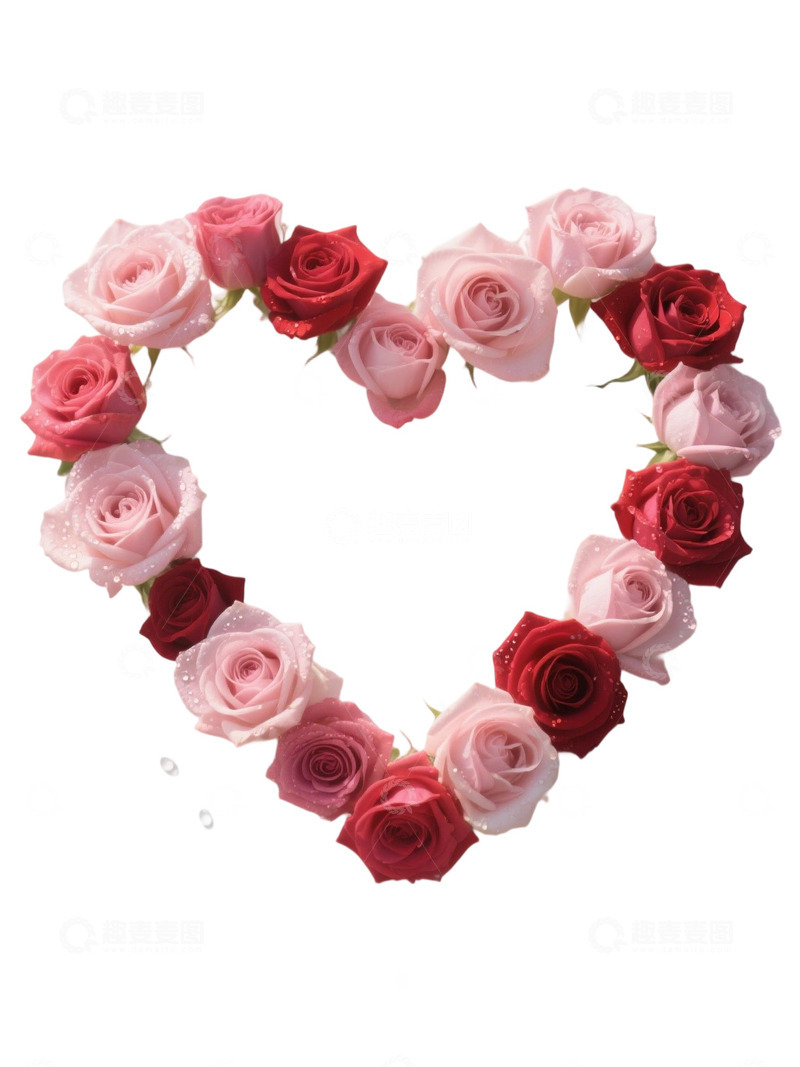 高清大图下载【趣麦麦图】爱心玫瑰花写实主题202