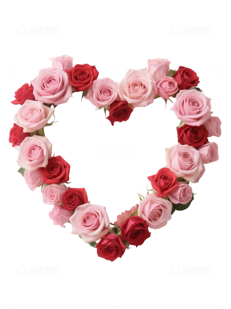 高清大图下载【趣麦麦图】爱心玫瑰花写实主题158