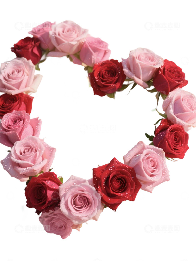 高清大图下载【趣麦麦图】爱心玫瑰花写实主题215