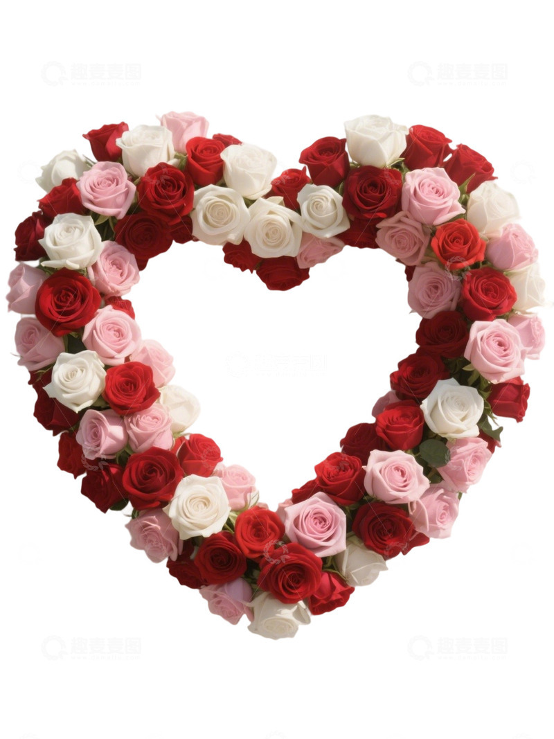 高清大图下载【趣麦麦图】爱心玫瑰花写实主题252