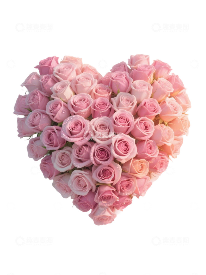 高清大图下载【趣麦麦图】爱心玫瑰花写实主题265