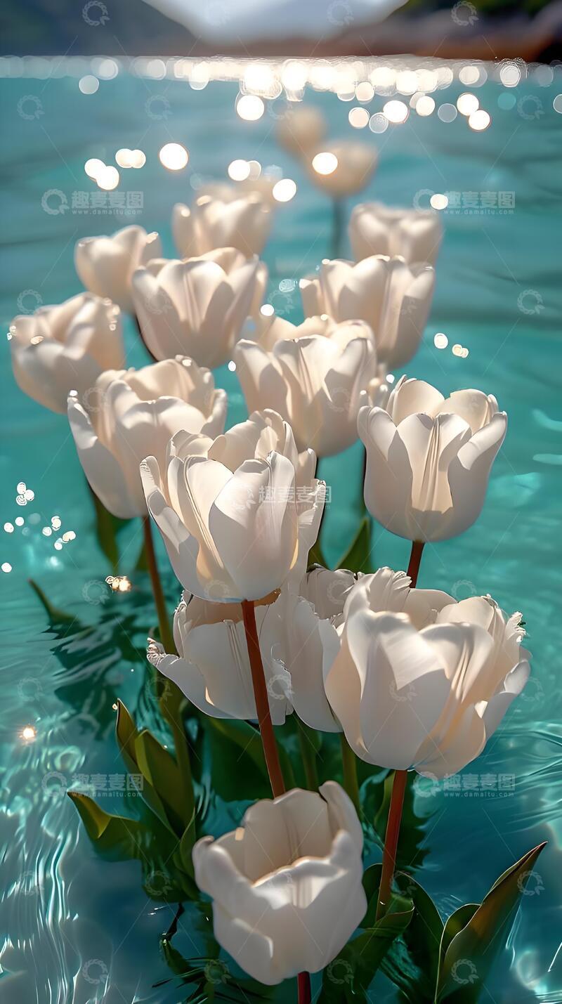 高清大图下载【趣麦麦图】夏天治愈系郁金香摄影图1234