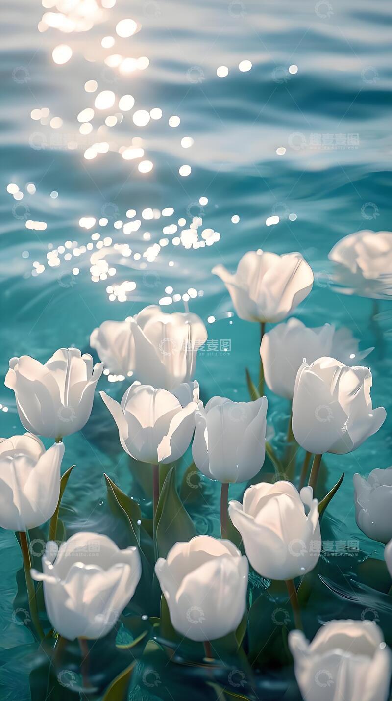 高清大图下载【趣麦麦图】夏天治愈系郁金香摄影图12