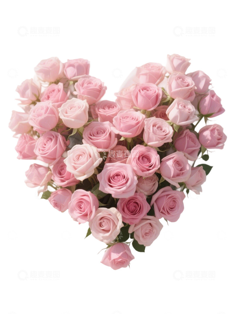 高清大图下载【趣麦麦图】爱心玫瑰花写实主题295