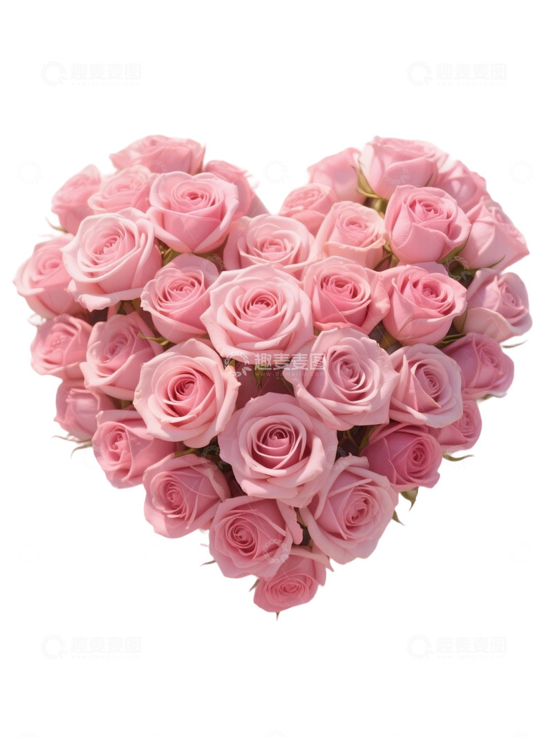 高清大图下载【趣麦麦图】爱心玫瑰花写实主题308