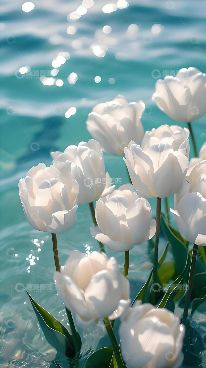 高清大图下载【趣麦麦图】夏天郁金香摄影图壁纸