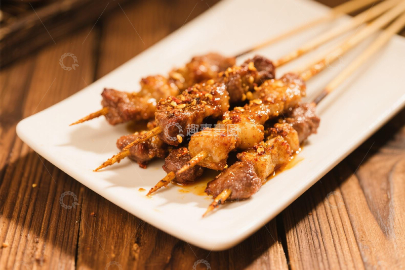 高清大图下载【趣麦麦图】创意美食烧烤烤串摄影图1