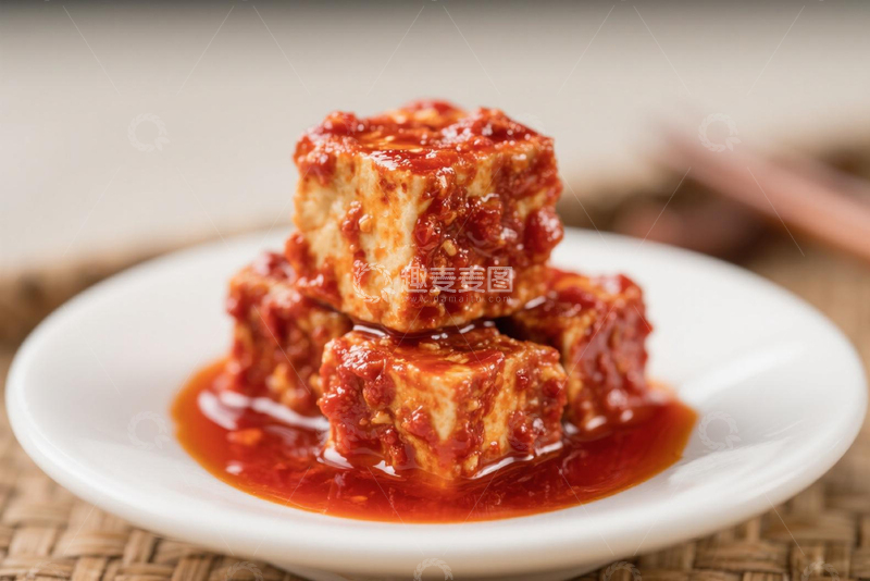 高清大图下载【趣麦麦图】特色美食小吃红油豆腐乳摄影图
