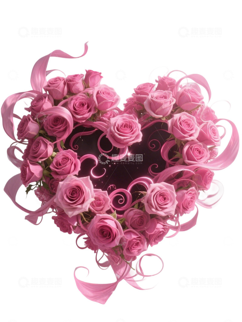 高清大图下载【趣麦麦图】爱心玫瑰花写实主题326