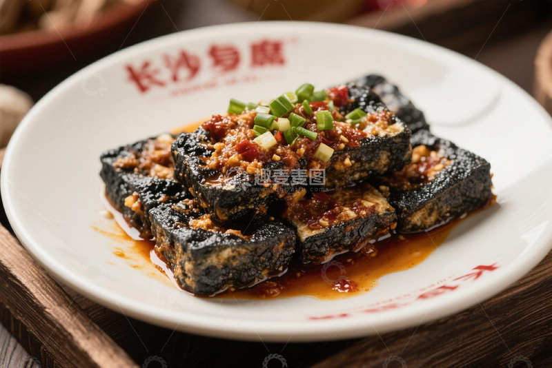 高清大图下载【趣麦麦图】创意美食特色小吃长沙臭豆腐摄影图