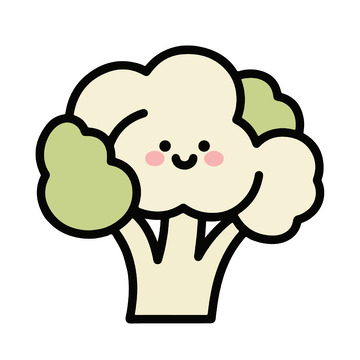 萌趣西兰花的可爱表情