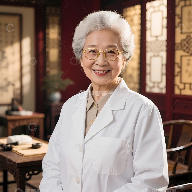 高清大图下载【趣麦麦图】一位女性中医