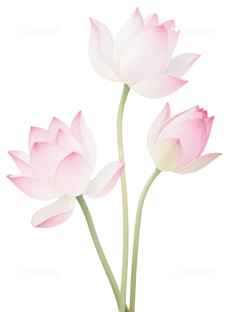 高清大图下载【趣麦麦图】荷花免扣素材40