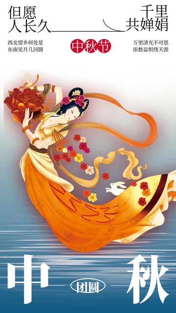 传统节日中秋宣传活动海报