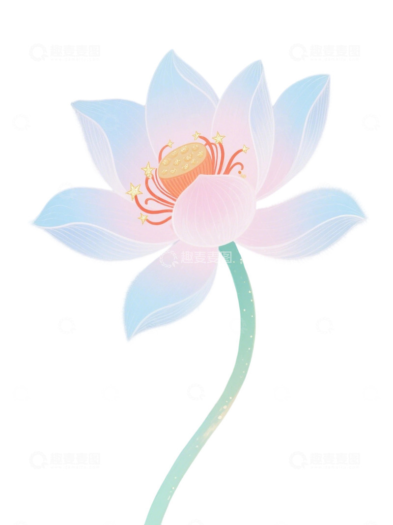 高清大图下载【趣麦麦图】荷花免扣素材47