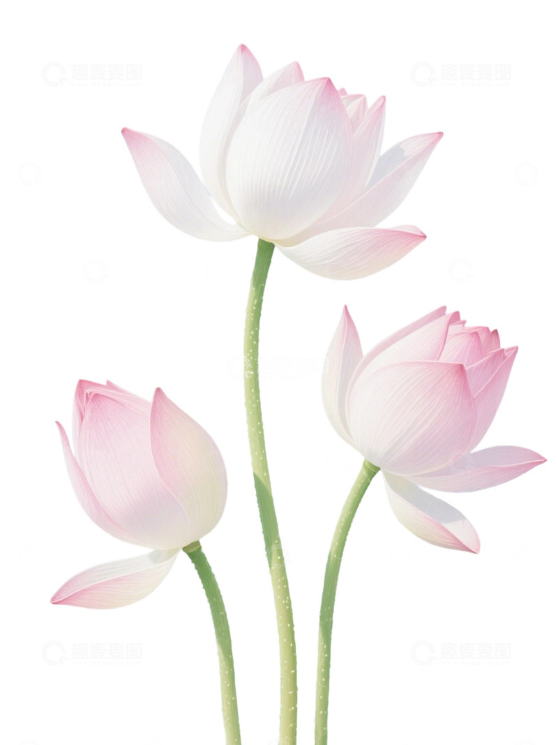 高清大图下载【趣麦麦图】荷花免扣素材56