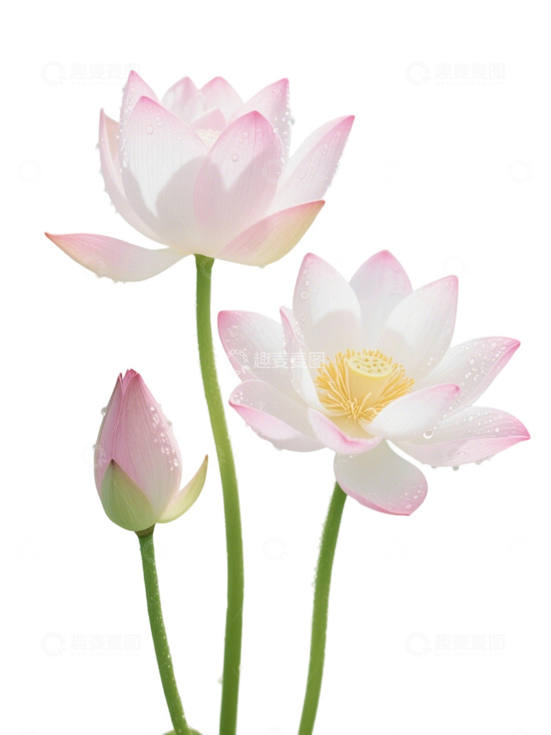 高清大图下载【趣麦麦图】荷花免扣素材72